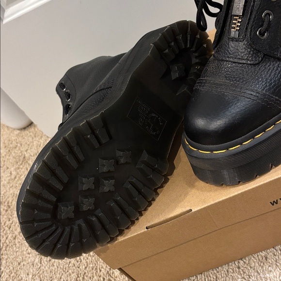 Dr. Martens Black Combat Boots - Picture 3 of 4